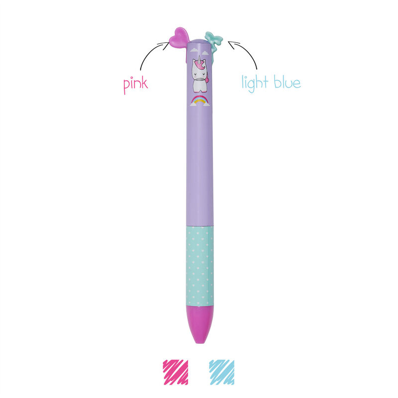 Click&Clack Penna a Due Colori - Unicorn