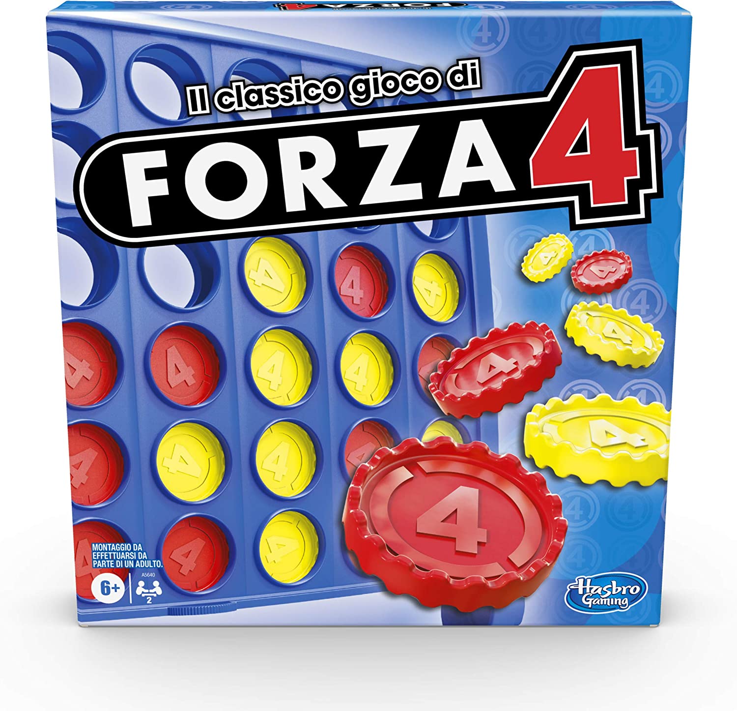 Hasbro Gaming - Forza 4, Gioco in Scatola, versione 2020 in italiano, per  bambini dai 6 anni in su - Flooky